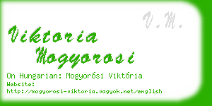 viktoria mogyorosi business card